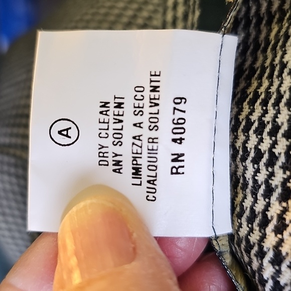 Black Houndstooth Wide-Leg Pants. Academia Dark Black and White Wide Leg Size 12 - Picture 9 of 11